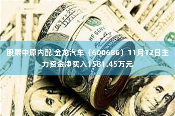 股票中原内配 金龙汽车（600686）11月12日主力资金净买入1581.45万元