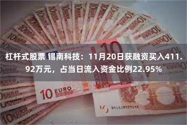 杠杆式股票 锡南科技：11月20日获融资买入411.92万元，占当日流入资金比例22.95%