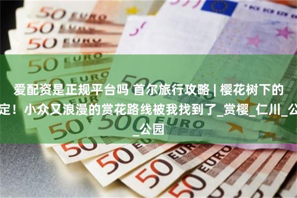 爱配资是正规平台吗 首尔旅行攻略 | 樱花树下的约定！小众又浪漫的赏花路线被我找到了_赏樱_仁川_公园