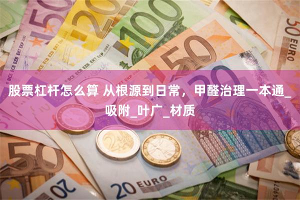 股票杠杆怎么算 从根源到日常，甲醛治理一本通_吸附_叶广_材质