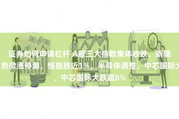 证券如何申请杠杆 A股三大指数集体收跌，新疆概念股逆势掀涨停潮，恒指跌近1%，半导体调整、中芯国际大跌超8%