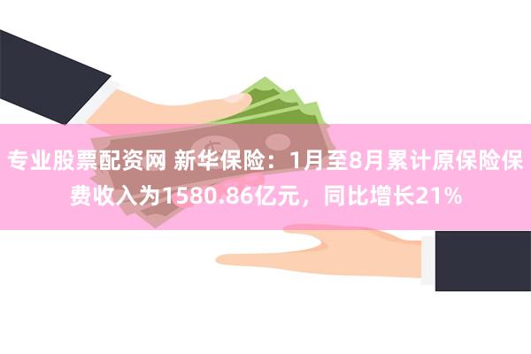 专业股票配资网 新华保险：1月至8月累计原保险保费收入为1580.86亿元，同比增长21%
